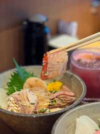 【啟德 ✦ 𝘼𝙄𝙍𝙎𝙄𝘿𝙀高級感刺身丼飯 🍣✨】