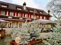 Rhine Falls Zurich is even nicer during christmas festival 