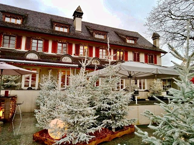 Rhine Falls Zurich is even nicer during christmas festival 