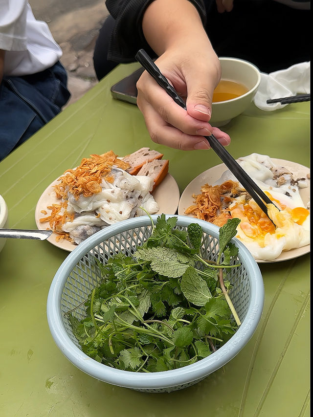ร้านข้าวเกรียบปากหม้อที่ฮานอย 