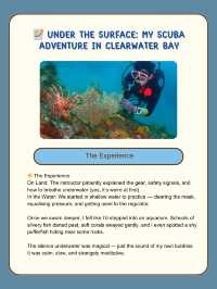📝 Under the Surface: My Scuba Adventure in Clearwater Bay