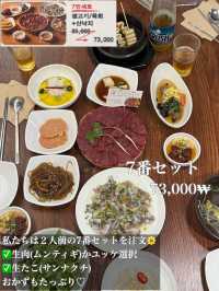 韓国/大邱　芸能人も訪れる大邱名物の肉刺身のお店♡