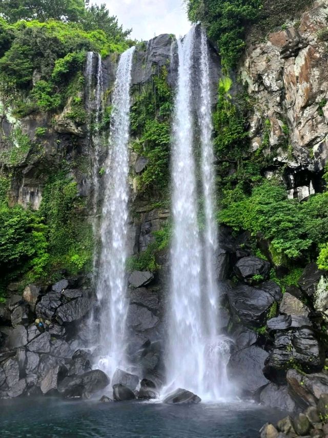 Jeongbang Waterfall: Nature’s Curtain by the Sea