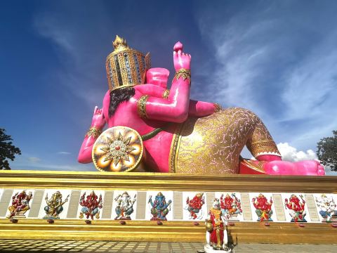 3倍速で願いが叶う!?】バンコクから日帰りで行けるピンクのガネーシャ