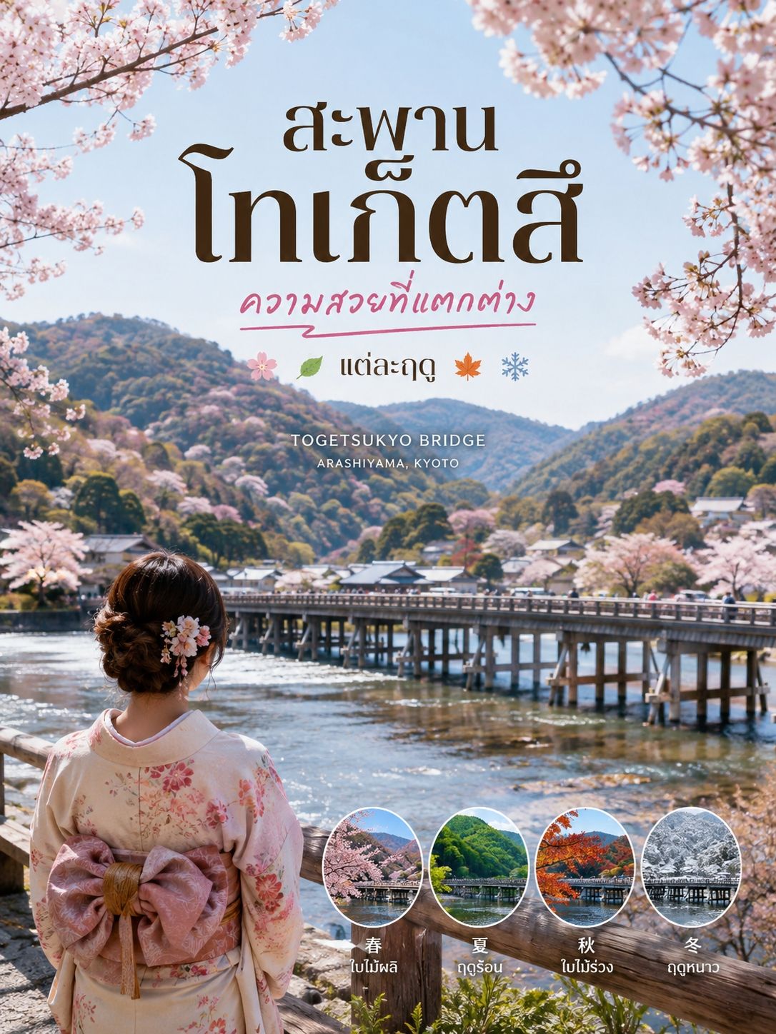 四季を通じて訪れたい、京都・嵐山の「渡月橋」
