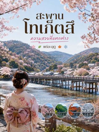 สะพานโทเก็ตสึ ต้องไปเยือนทุกฤดู