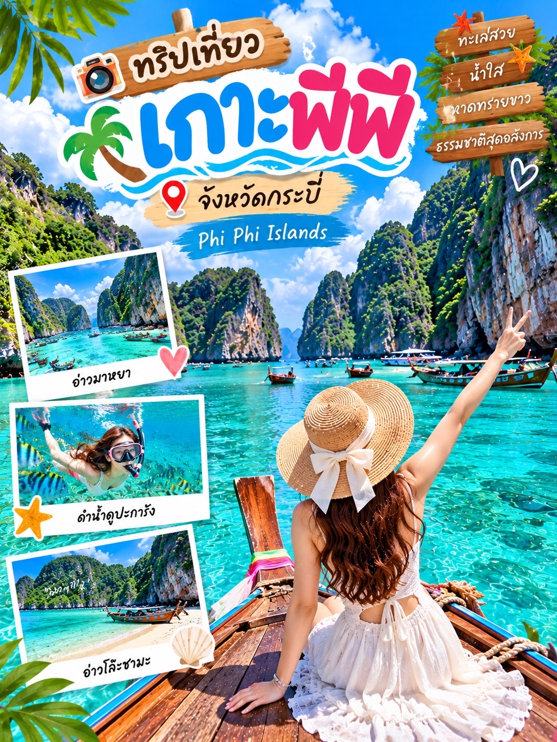 🐠🌊 เปิดโลกใต้ทะเลที่เกาะพีพี…สวยจนไม่อยากขึ้นจากน้ำ! 💙🏝️
