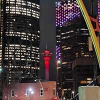 Breath-taking night scene at Calgary