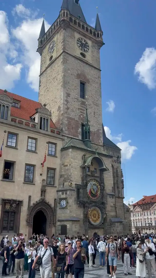 Old town in Prague, with Hare Krishnas. 