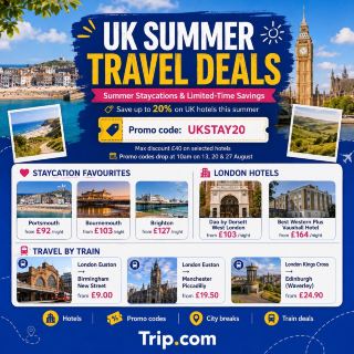 🇬🇧 UK SUMMER TRAVEL DEALS ☀️