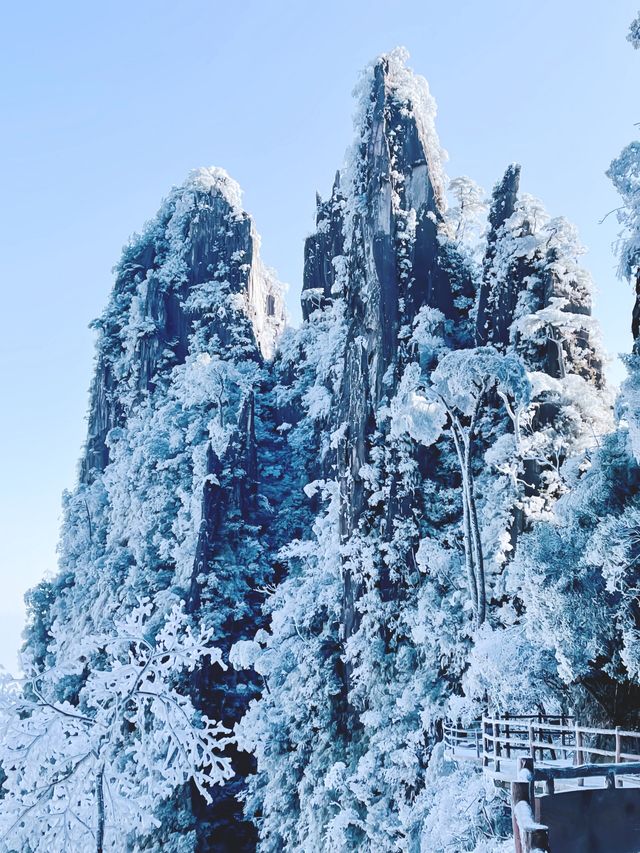 冰雪世界湖南莽山，銀裝素裹真的是賞雪聖地！