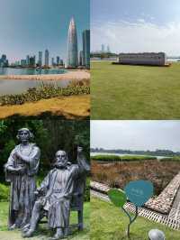 深圳 人才公園 ｜風景超美的公園，白天露營，傍晚看黃昏
