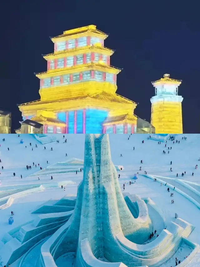 【Harbin Ice and Snow World: A Dreamy Kingdom of Dazzling Ice Crystals】