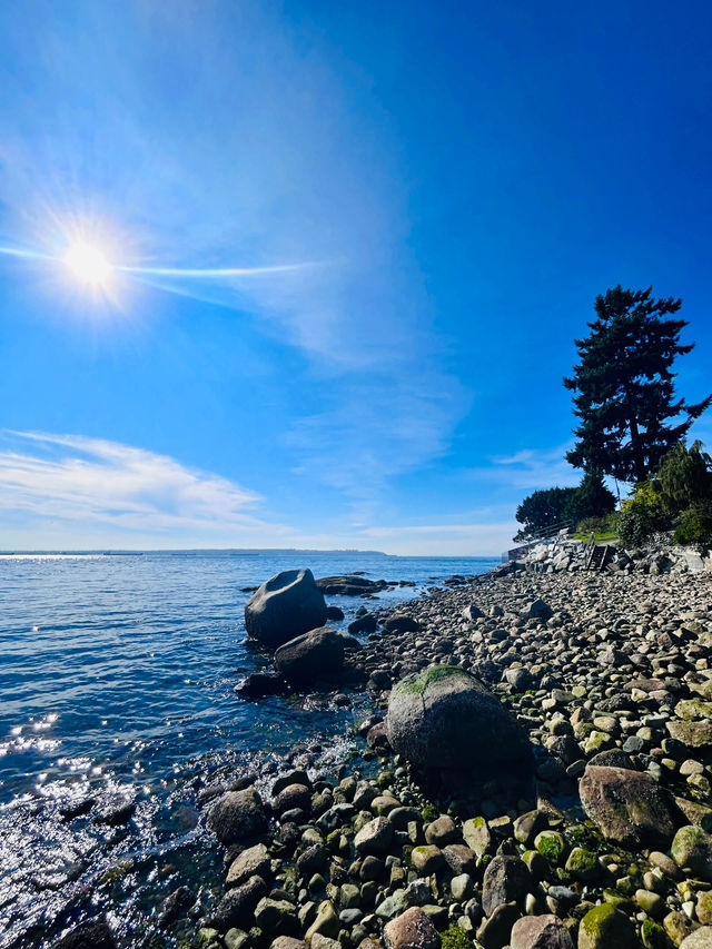 西温燈塔公園海邊健行