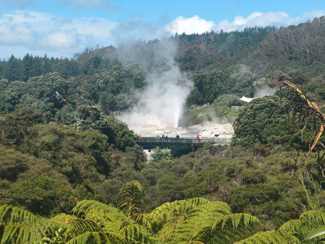 在新西蘭北島的羅托魯瓦，我們遭遇了變幻莫測的天氣