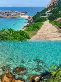 這裡不是夏威夷，這裡是珠海的廟灣島!!