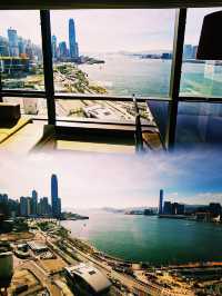 香港君悅連續一周住不夠，360度看維港美景！！誰懂我的開心啊