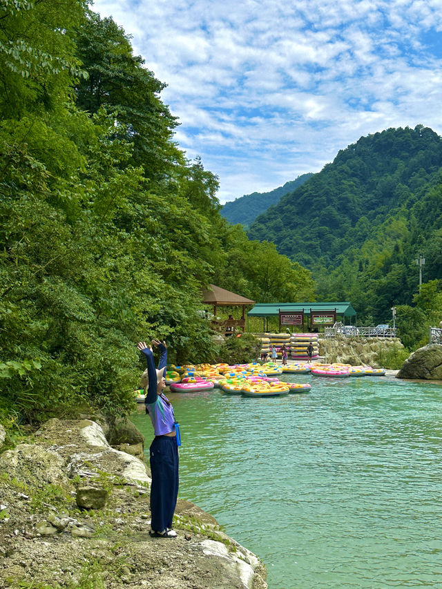 成都想去101次的山林清涼漂流！！全live…
