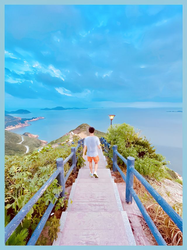 台州旅行站在高山尽收石塘这一刻属于我
