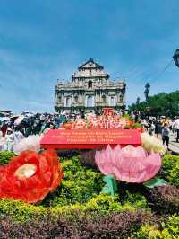 國慶假期遊澳門「羅馬式」大廣場。