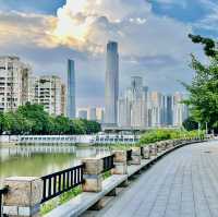 打卡廣州珠江边的磨碟沙公園😝😝