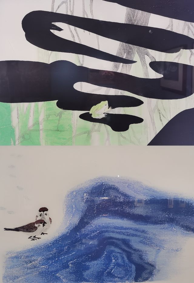 誤入版畫深處，水墨的衝擊力好強！。