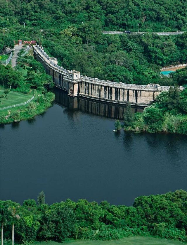 高山水庫變成了湖·高空步道美景盡收