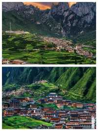甘南藍天白雲空氣清新的高原風景真優美