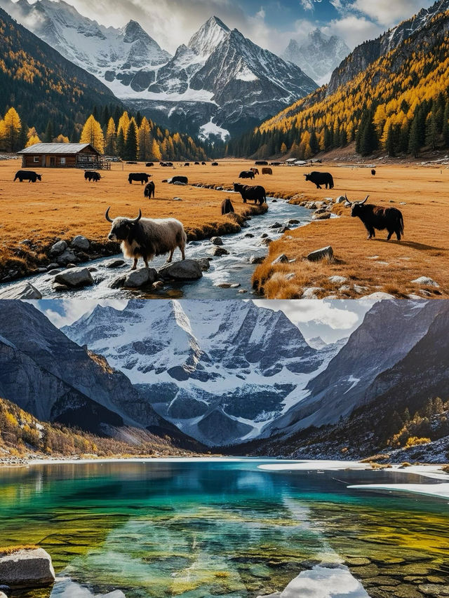 晴天湖水最藍