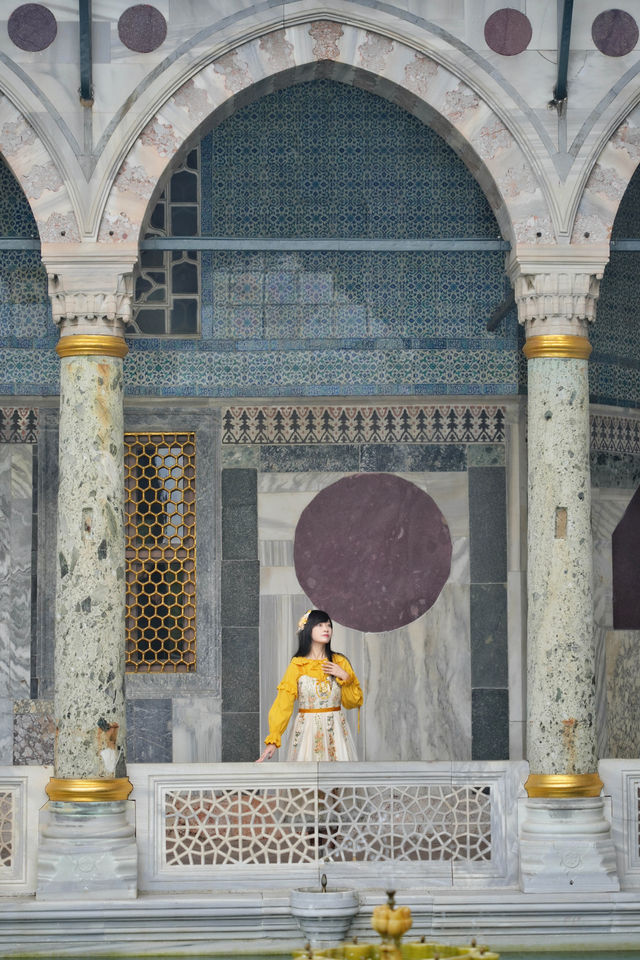 微醺的暖陽， 在深秋的涼意裡， 照亮了這個世界， 海泛著粼粼波光， 藍的如此透徹， 都說伊斯坦堡的