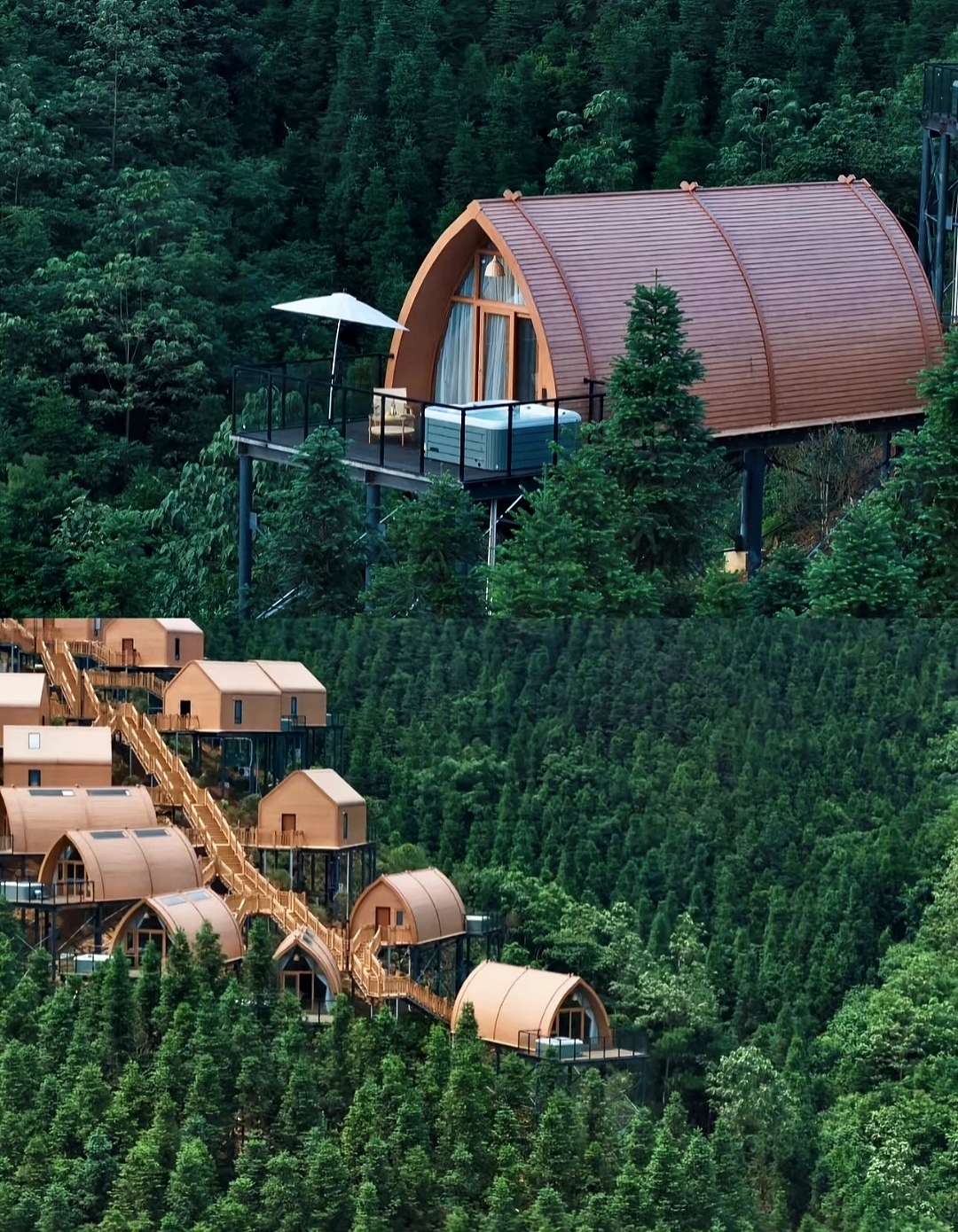  
Who would have thought! Found a hidden gem Villa in Sanjiang that turns life into poetry✨ Nestled deep in the tea gardens of Buyang Xianren Mountain, 18 triangular wooden cabins are embedded in the pine forest, with a Nordic-style tranquility that’s simply perfect~

Opening the door instantly heals you! The mountain-view room I chose has an incredible view, overlooking the entire tea terraces from a high vantage point. In the early morning, opening the window reveals a rolling sea of clouds, with morning light piercing through the mist and shining on your face, every breath filled with the fresh scent of grass and trees🌄 The room is thoughtfully equipped, with a Dyson hairdryer and smart toilet as standard, walking barefoot is totally fine, and the hygiene details are impeccable~

My favorite is the valley-facing constant temperature SPA bathtub! Soaking in 40°C warm water, looking up at the starry sky, with only the mountain breeze and insect sounds around, all the city anxieties instantly vanish. In the evening, head to the café suspended in the sea of clouds, enjoy a hand-brewed coffee for just 28 yuan, watch the mist roll over your feet, the atmosphere is simply divine~

🍲 The food is also a hit! The sour soup fish at the mountaintop restaurant is so fresh it makes you stomp your feet, the stir-fried cured meat with fresh bamboo shoots is so fragrant you’ll lick the plate clean, and for just over 80 yuan per person, you can enjoy authentic Dong ethnic flavors. At night, you can rent a barbecue grill, pair it with red wine, soak in the private hot spring while stargazing, pure romance to the core~

🚗 Super convenient transportation! Free shuttle from Sanjiang South High-Speed Rail Station (only 12 minutes away), or drive directly to the parking lot with navigation. Within a 10-minute walk, you can dive into the Buyang tea garden to pick tea, and a 12-minute drive takes you to Yueye Dong Village to see the lit drum tower and enjoy sour fish with glutinous rice~

Pet-friendly families are welcome too! Just book in advance and bring the vaccination record, a 50 yuan cleaning fee lets your furry friend enjoy the mountain view with you~ Staying two nights might even get you Dong Village tickets, and avoiding weekends offers better value~

Here, no need to rush your itinerary, just let the sunshine soak you, be wrapped in the tea fragrance, and give your time to the mountains and stars🌌

📍Liuzhou Sanjiang Tea Viewing · Mountain Realm Resort Villa

Want me to help you organize a "3 Days 2 Nights Sanjiang Itinerary," including time planning for tea picking and Dong Village tours around the homestay, plus a food list?