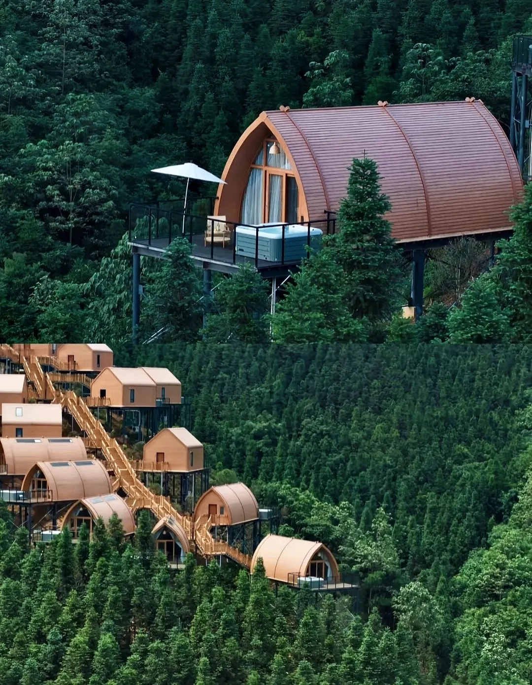  
Who would have thought! Found a hidden gem Villa in Sanjiang that turns life into poetry✨ Nestled deep in the tea gardens of Buyang Xianren Mountain, 18 triangular wooden cabins are embedded in the pine forest, with a Nordic-style tranquility that’s simply perfect~

Opening the door instantly heals you! The mountain-view room I chose has an incredible view, overlooking the entire tea terraces from a high vantage point. In the early morning, opening the window reveals a rolling sea of clouds, with morning light piercing through the mist and shining on your face, every breath filled with the fresh scent of grass and trees🌄 The room is thoughtfully equipped, with a Dyson hairdryer and smart toilet as standard, walking barefoot is totally fine, and the hygiene details are impeccable~

My favorite is the valley-facing constant temperature SPA bathtub! Soaking in 40°C warm water, looking up at the starry sky, with only the mountain breeze and insect sounds around, all the city anxieties instantly vanish. In the evening, head to the café suspended in the sea of clouds, enjoy a hand-brewed coffee for just 28 yuan, watch the mist roll over your feet, the atmosphere is simply divine~

🍲 The food is also a hit! The sour soup fish at the mountaintop restaurant is so fresh it makes you stomp your feet, the stir-fried cured meat with fresh bamboo shoots is so fragrant you’ll lick the plate clean, and for just over 80 yuan per person, you can enjoy authentic Dong ethnic flavors. At night, you can rent a barbecue grill, pair it with red wine, soak in the private hot spring while stargazing, pure romance to the core~

🚗 Super convenient transportation! Free shuttle from Sanjiang South High-Speed Rail Station (only 12 minutes away), or drive directly to the parking lot with navigation. Within a 10-minute walk, you can dive into the Buyang tea garden to pick tea, and a 12-minute drive takes you to Yueye Dong Village to see the lit drum tower and enjoy sour fish with glutinous rice~

Pet-friendly families are welcome too! Just book in advance and bring the vaccination record, a 50 yuan cleaning fee lets your furry friend enjoy the mountain view with you~ Staying two nights might even get you Dong Village tickets, and avoiding weekends offers better value~

Here, no need to rush your itinerary, just let the sunshine soak you, be wrapped in the tea fragrance, and give your time to the mountains and stars🌌

📍Liuzhou Sanjiang Tea Viewing · Mountain Realm Resort Villa

Want me to help you organize a "3 Days 2 Nights Sanjiang Itinerary," including time planning for tea picking and Dong Village tours around the homestay, plus a food list?