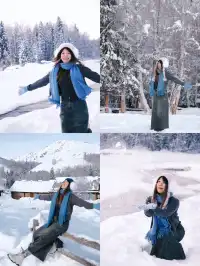 我在禾木幫朋友拍到了情書同款！