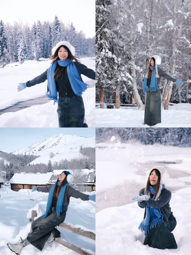 我在禾木幫朋友拍到了情書同款！