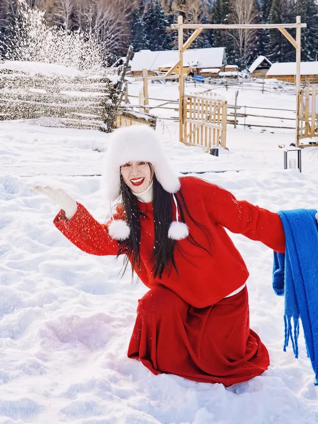 冬日雪地拍照個姿勢讓你美出圈 冬日雪地拍照個姿勢讓你美出圈