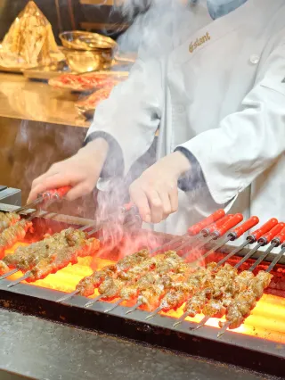 The Xinjiang cuisine near Beijing National Stadium (Bird's Nest) is something special…