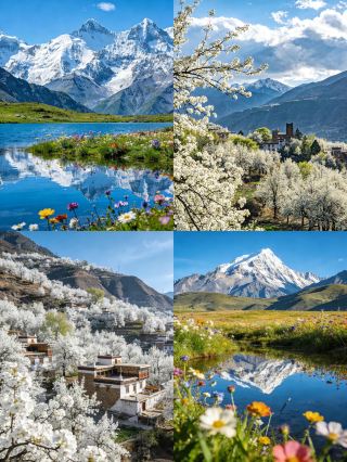 5-Day Tour in Western Sichuan｜Accidentally Entered the Pear Blossom Secret Realm, This Loop Route Covers Spring