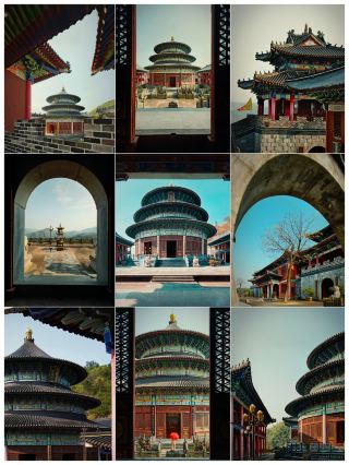 《ร้อยปีแห่งความงดงามของโดมกลม วัดโบราณในภาพเดียว》