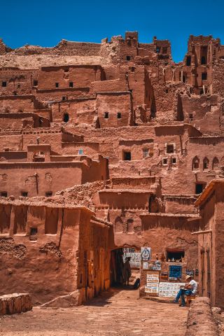 Morocco’s ancient red earth fortress village, gateway to the Sahara
