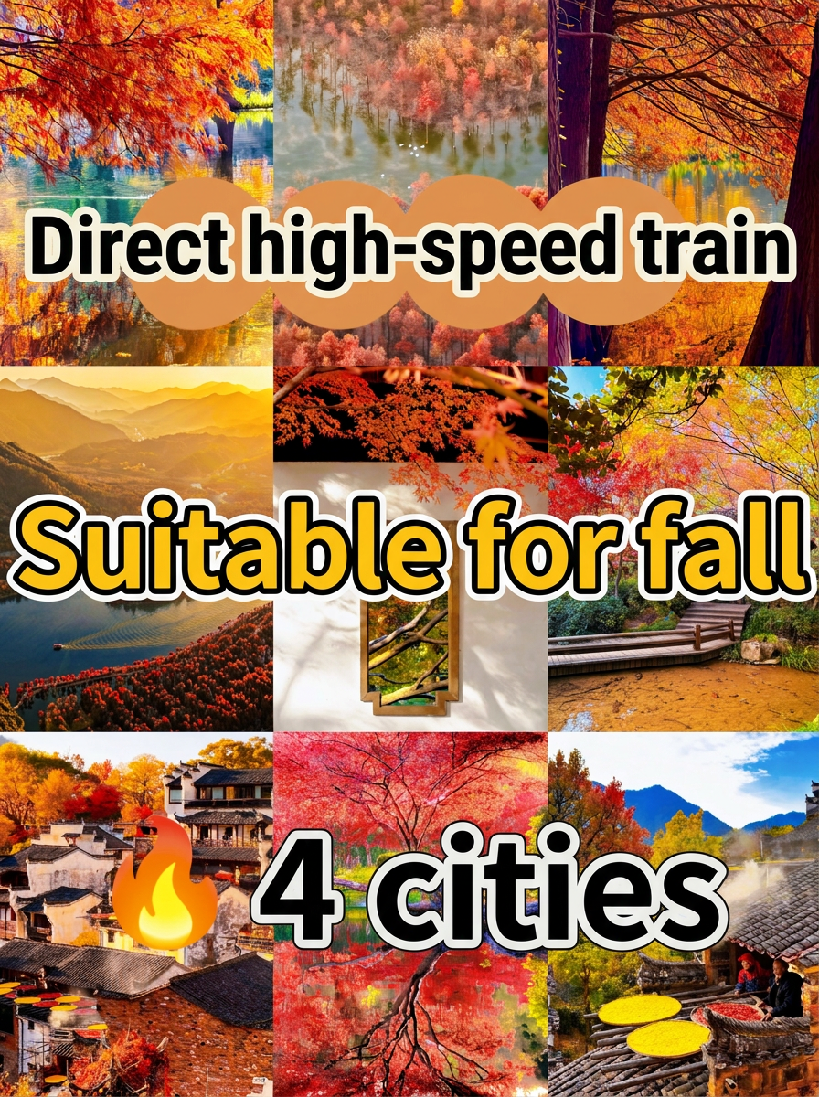 Stop just crowding into Jiuzhaigou! These 4 autumn destinations accessible by high-speed rail are uncrowded, beautiful, and affordable