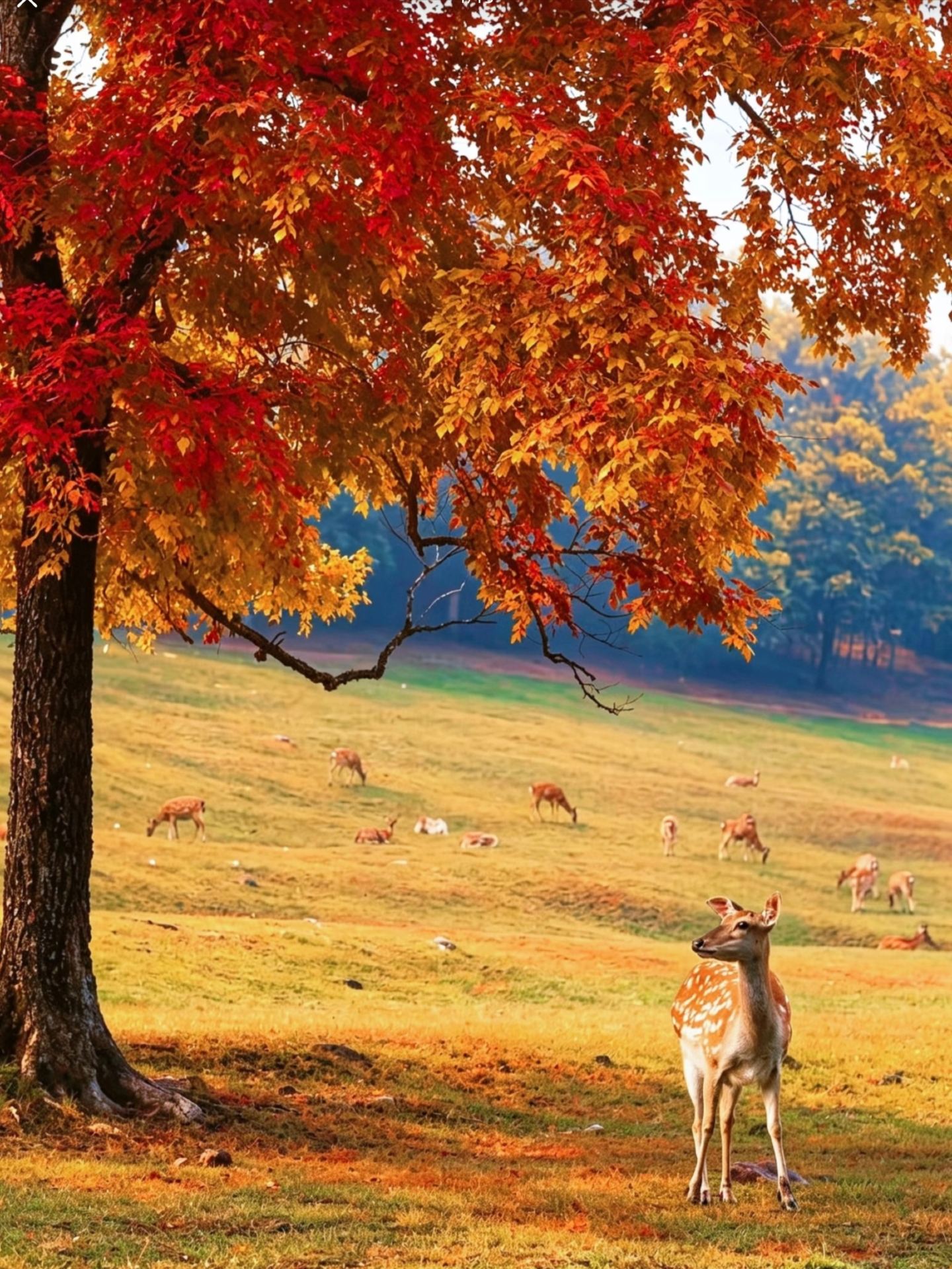 October in Yichun is when the Lesser Khingan Mountains paint autumn in its richest colors. It's not just "going to see the forest," it's falling entirely into an amber hue—white birch, red maple