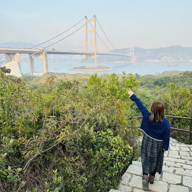 【馬灣行山】登上大嶺頭。飽覽青馬大橋。欣賞日落｜初級行山輕鬆路線兩小時內行完