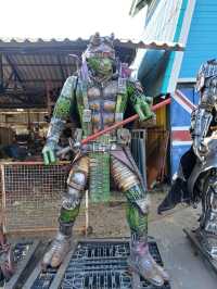 Metal art museum made from junk 
