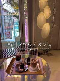 🇰🇷韓国 /ソウル cafe 🖤THE equilibrium coffee 映えカフェ