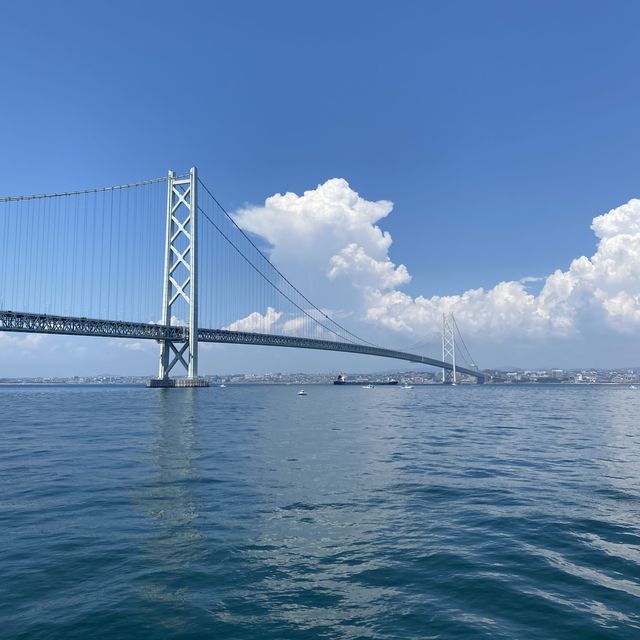 淡路島！ジェノバライン約13分の船旅！絶景明石大橋と岩屋港の紹介