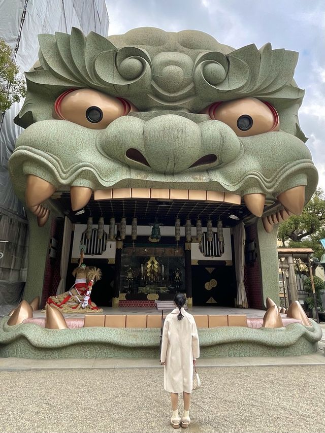 日本大阪最霸氣的打卡神社-難波八阪神社
