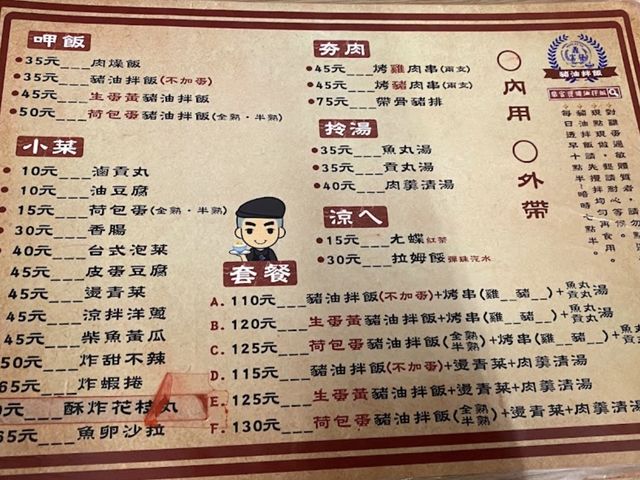 台南中西區｜國華商圈 鼎富發豬油拌飯