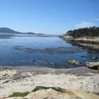 Beautiful coastline beach on road trip