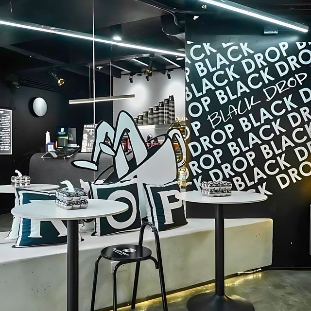 🥧Black Drop Coffee ร้านกาแฟที่มีเอกลักษณ์