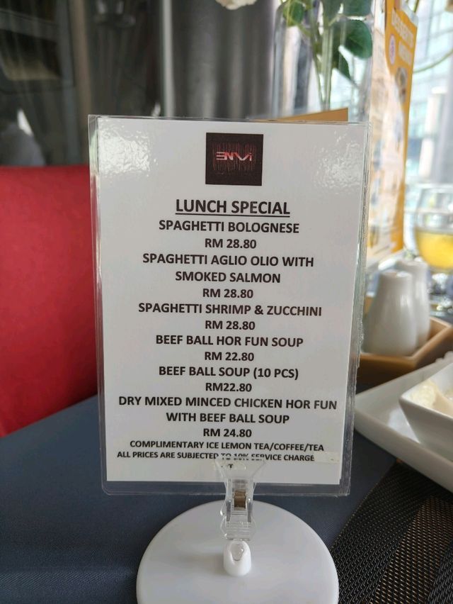Lunch with a View at Envi Skydining